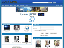 Tablet Screenshot of fandomain.org